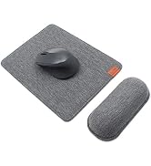 SenseAGE Enlarge Mouse Pad & Mouse Wrist Rest Set, Ergonomic Mouse Mat with Non-Slip Base and Key...