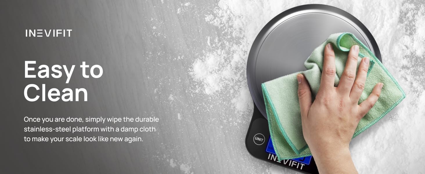 I-KS001 - INEVIFIT - Best Digital Kitchen Scale - Premium A+