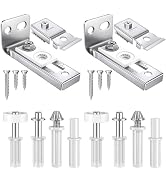 Bifold Door Hardware Repair Kit, 2 Set Bi-fold Sliding Closet Doors Replacement Parts with Top & ...
