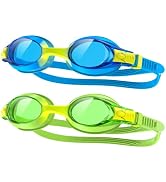 findway Kids Swim Goggles, Kids Swimming Goggles Anti-fog No Leaking Girls Boys for Age 3-12
