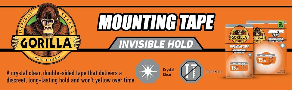 mounting tape clear overview