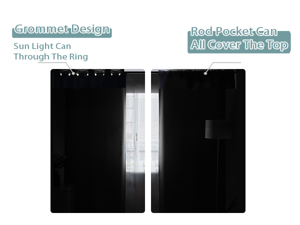 black blackout curtains for living room