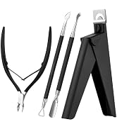 Melodysusie Acrylic Nail Clippers 4 in 1 Set, Adjustable Stainless Steel Nail Clippers for Acryli...