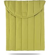 Linpr Puffy Laptop Sleeve 13-14 Inch Streak-Green, Protective Carrying Case for Men and Women, Cu...