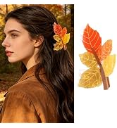 Maple Leaf Hair Claw Clips for Women - 1PCS Thanksgiving Day Hair Clips for Fall Hair Accessories...
