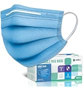 Medtecs Face Mask Disposable - 50/2000 PCS - Comfortable 3 Layer Breathable Mask, The Better Prot...