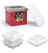 Actvty Christmas Resin Molds, Chimney Jar Silicone Mold with Lid, Epoxy Casting Molds DIY Candle ...