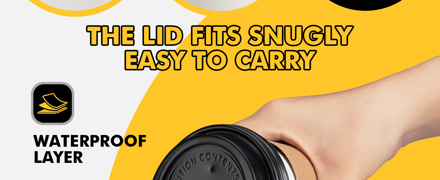 12 oz coffee cups with lids