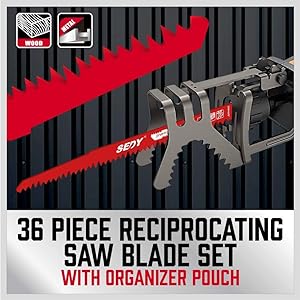 36-Piece Reciprocating Saw Blade Set