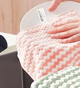 JOYMOOP Microfiber Cleaning Cloths, 18 Pack, Absorbent Kitchen Towels Set