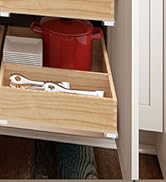 graffitimaster Pull Out Cabinet Organizer, Wood Slide Out Wood Drawer for Kitchen, Bedroom, Livin...