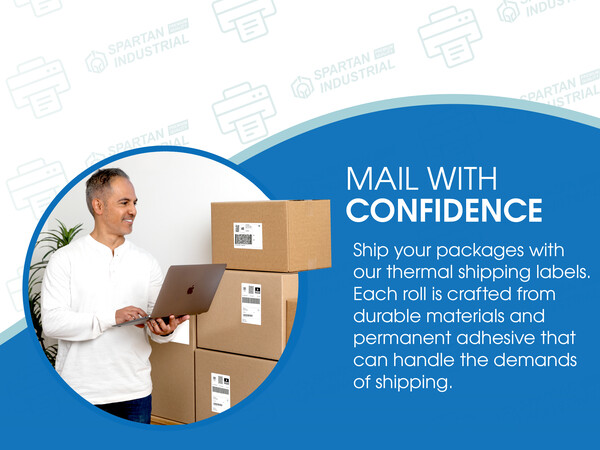 Mail With Confidence: Our thermal shipping labels are crafted with strong materials and adhesive