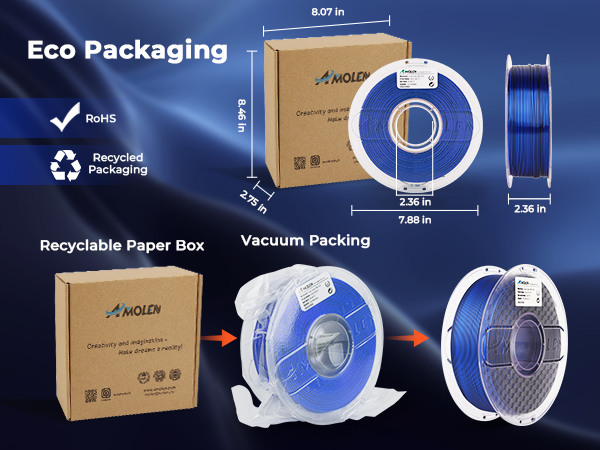 PLA Filament 1.75mm 3D Printer filaments High Speed PLA Filament 1.75mm