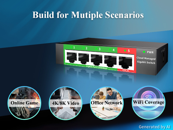 5 port managed switch