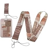 Beemorita Cute ID Lanyard Badge Card Holder Key Lanyard for ID Badges for Women Girls Students Ka...