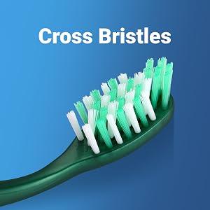 cross bristles firm toothbrush