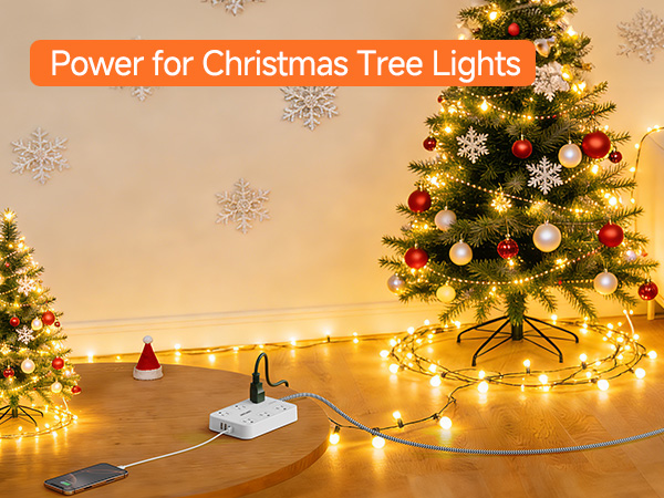 2 Prong Power Strip for Christmas