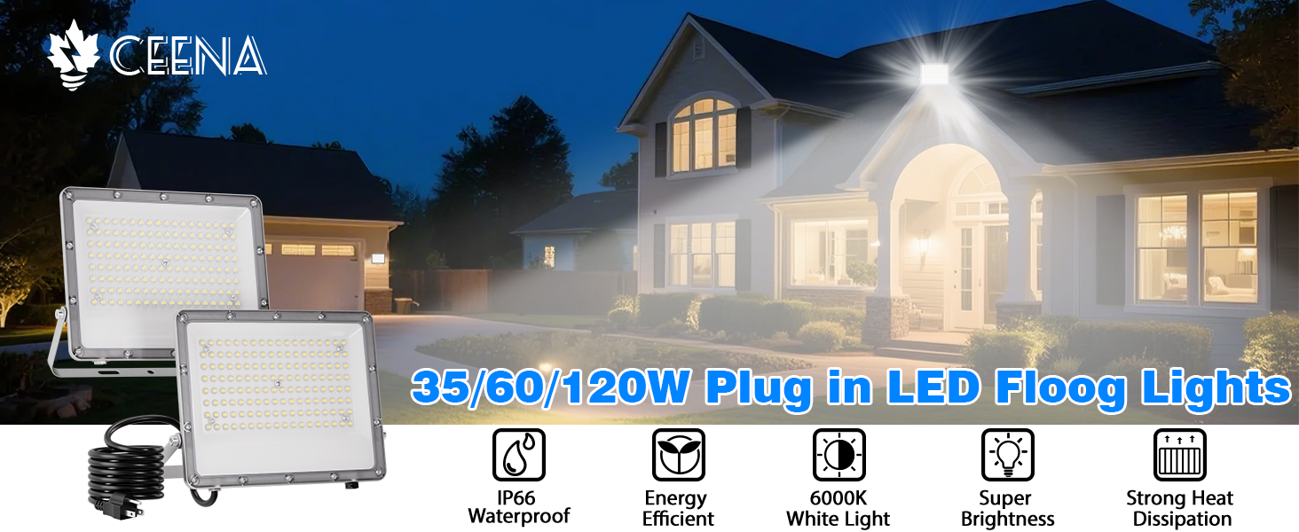 Plug in LED Flood Lights