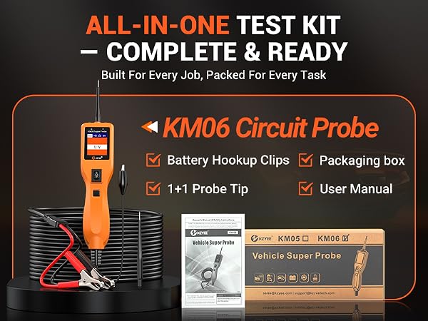 KZYEE KM06 Essential Power Circuit Probe Tester