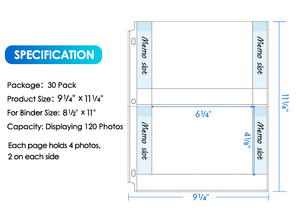 photo sleeves 4x6-2 pocket-2
