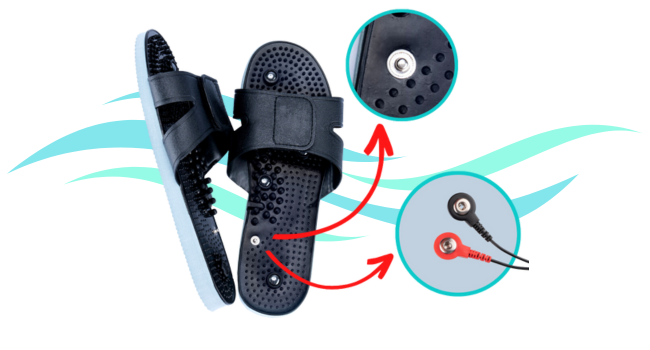 tens ems unit massager slippers shoe slip on muscle stimulator