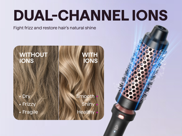 negative ion thermal brush