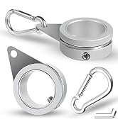 Anovo Flag Pole Rings, Flagpole Rings Aluminum Alloy 360° Rotating Anti Wrap Flag Mounting Spinni...