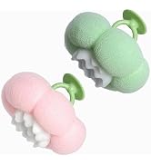 2026 Super Soft Flower-Shaped Suction Cup Bath Sponge, Upgraded 2-in-1 Flower-Shaped Ball Exfolia...