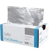 ForPro Professional Collection Embossed Foil Sheets 900S, Aluminum Foil, PopUp Dispenser for Hair...