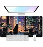 Desk Pad, Large Mouse Pad, 32" x 16" XXXL Extended Gaming Mousepad, Desktop Decor Desk Mat, Men W...