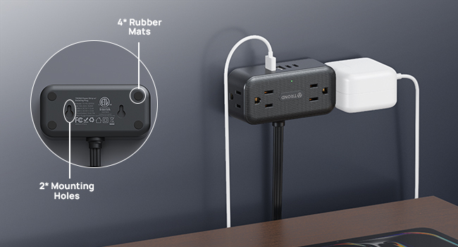 flat wall plug