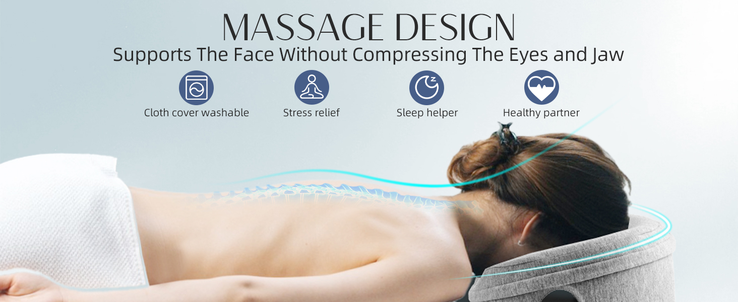 massage pillow face down