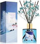 COCORRÍNA Reed Diffuser - Skiing in Aspen Reed Diffuser Set with 8 Sticks & Preserved Baby's Brea...