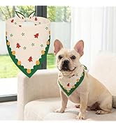 Conlun Dog Bandana, Adjustable Puppy Bandana for Birthday Party & Daily Photos, Soft Polyester Tr...