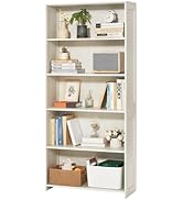 VEVOR 5 Tiers Wide Bookshelf, 68 in Wooden Open Bookcase with Display Storage Organizer Shelf, Fr...