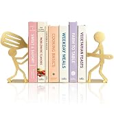 Gold bookends for Shelves (Gold Cook)