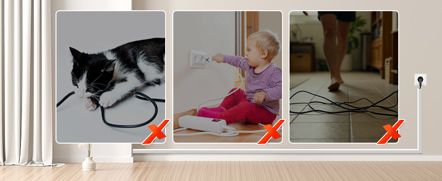 No clutter cord hider