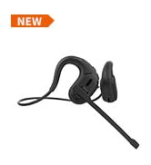 iDIGMALL Bluetooth 5.3 Headset w/Magnetic Detachable Microphone, Light Open Ear Wireless Headphon...