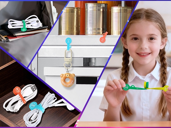 magnetic cable clips cord organizer holders