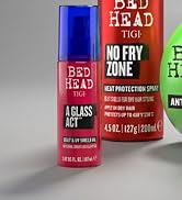Bed Head by TIGI A Glass Act Multi-Tasking Heat Protectant Oil with UV & Color Defense, Anti-Friz...