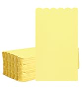 Yellow Scalloped Dinner Napkins Paper Bathroom Napkins Guest Disposable Hand Towels for Bathroom