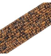 HAAMIIQII 2x4mm Natural Yellow Tiger Eye Stone Rondelle Beads, 150pcs Abacus Disk Loose Gemstone ...