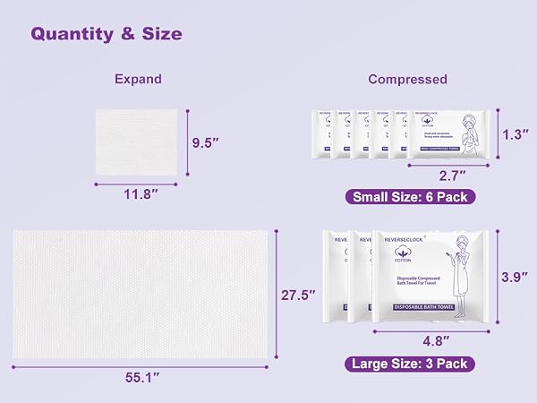 2 Sizes Towels Suitable for Many Needs