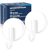 MOTAIPEAK Suction Cup Hooks for Shower, Shower Hooks for Inside Shower,Mounting on Glass Shower D...