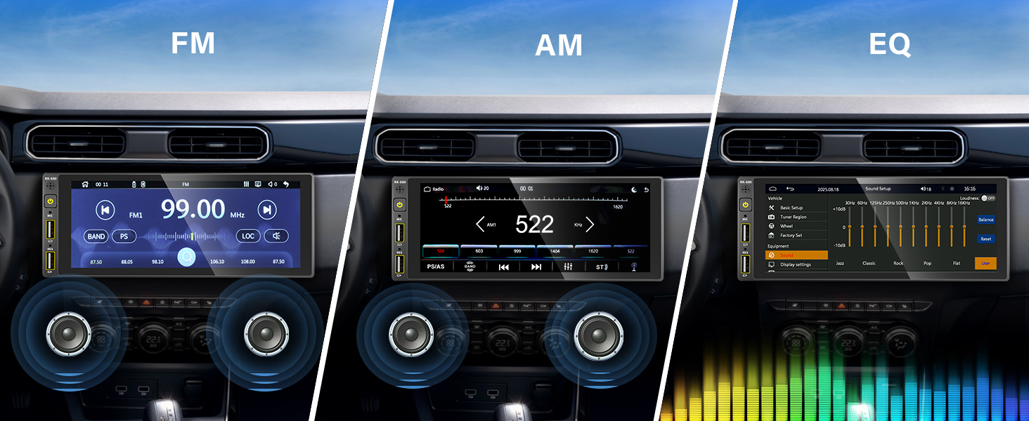single din carplay radio