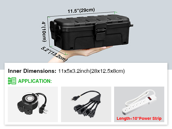 outdoor extension cord waterproof