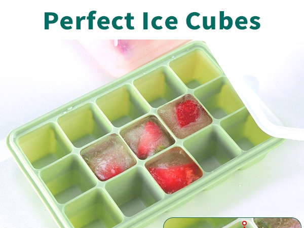 nice size Ice cube tray with lid for ice drinks cocktails ice coffe whiskey fruit juice