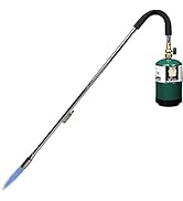 KOMAN Weed torch Propane Burner,35" long arm,Fuel by 1LB Propane Gas Cylinder/5-40LB Propane Tank...