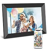 WiFi Digital Picture Frame 10.1 Inch Smart Digital Photo Frame with IPS Touch Screen HD Display, ...