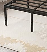 Maenizi 20 Inch Queen Bed Frame No Box Spring Needed, Heavy Duty Metal Queen Platform Bed Frame S...